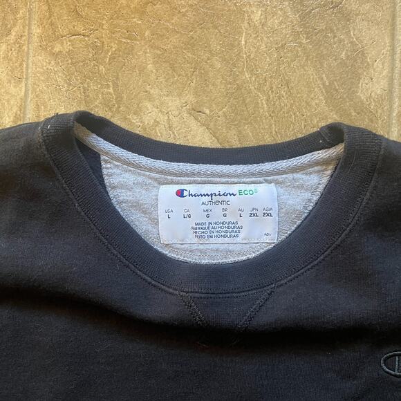 Vtg Champion Womens Sweatshirt Classic Grunge Skater Goth Minimalist Sporty Gym - Picture 2 of 7